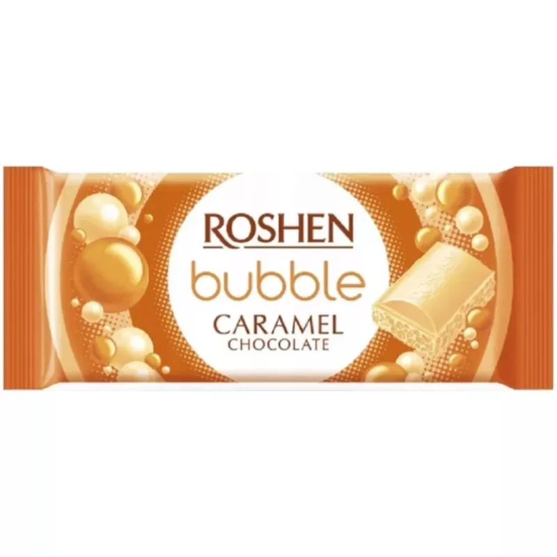 ROSHEN BUBBLE CARAMEL CZEKOLADA KARMELOWA BIAŁA 80g