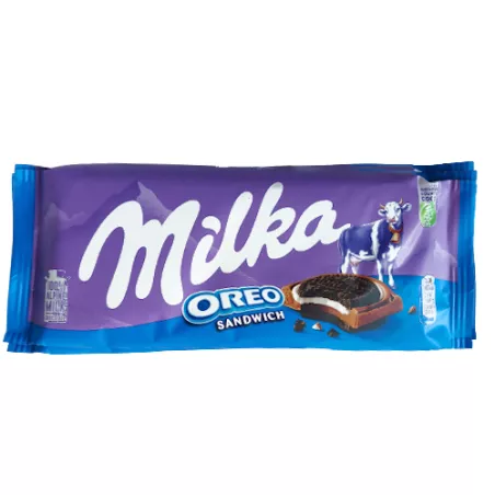 MILKA OREO SANDWICH CZEKOLADA Z CIASTKIEM 92g