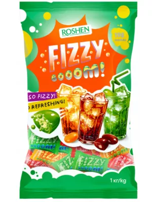 ROSHEN FIZZY BOOM CUKIERKI Z MUSUJĄCYM NADZIENIEM 1KG
