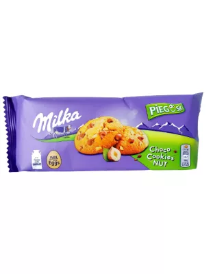 MILKA PIEGUSKI ORZECHOWE COOKIES NUT 135g