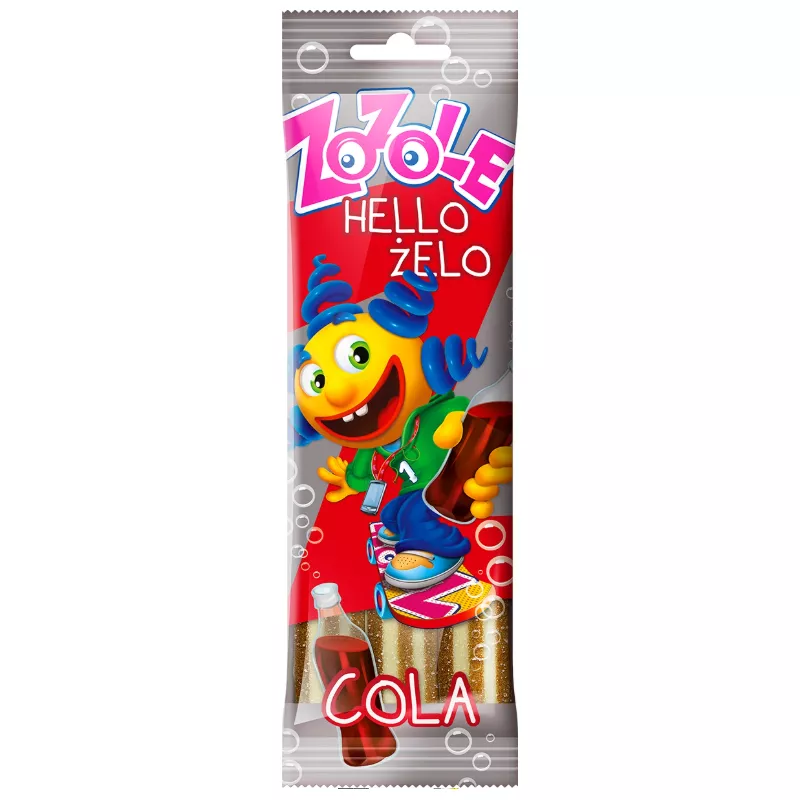 MIESZKO ZOZOLE HELLO ŻELO COLA LEKKO KWAŚNE PASKI 75g