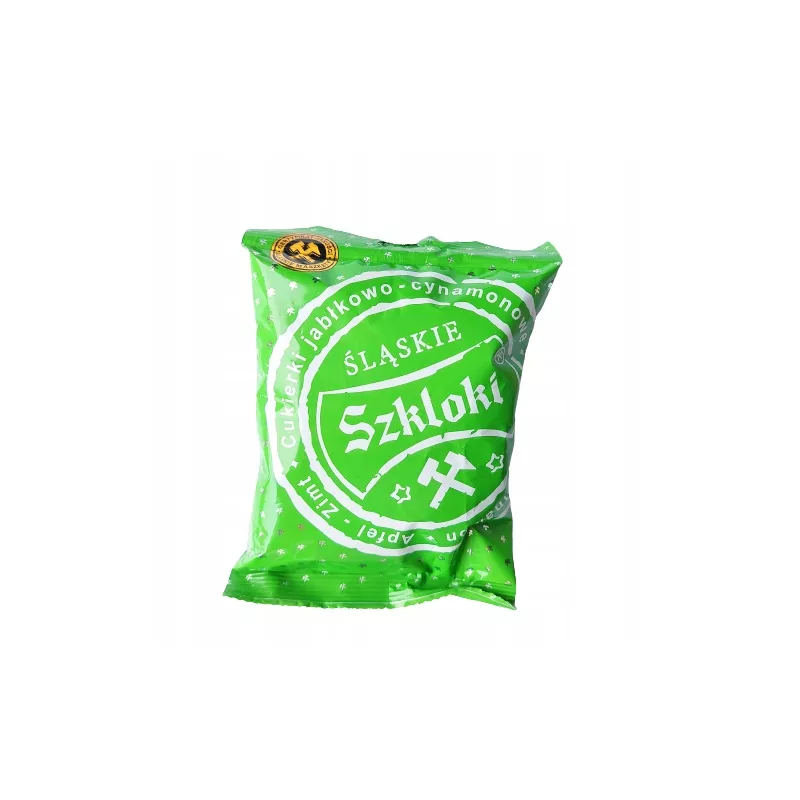 CUKIERKI ŚLĄSKIE SZKLOKI JABŁKOWO - CYNAMONOWE 80G