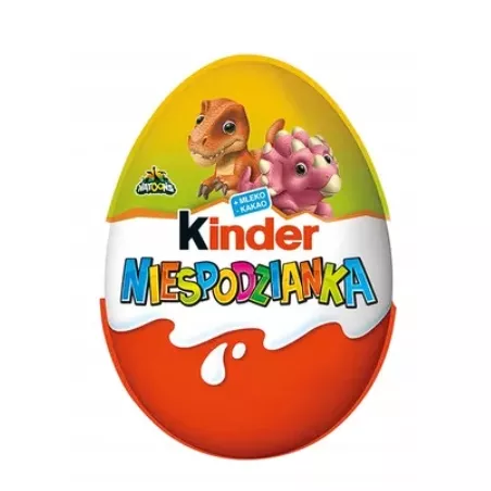 KINDER NIESPODZIANKA JAJKO NATOONS SERIA: DINOZAURY PREHISTORIA 20g