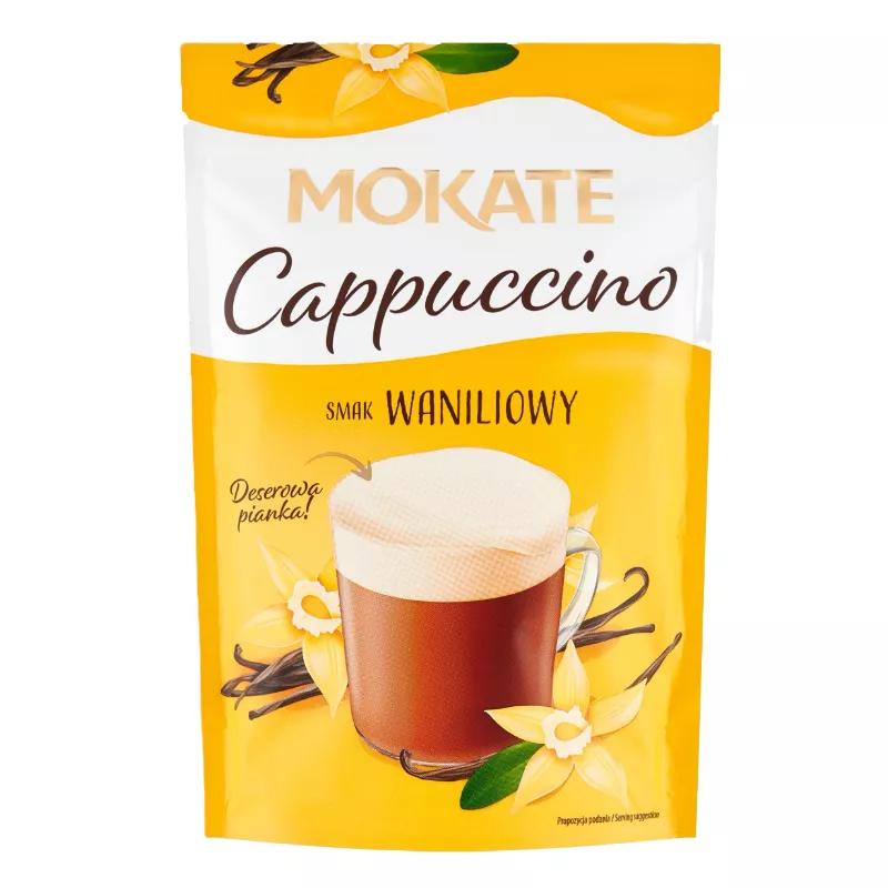 MOKATE CAPPUCCINO WANILIOWA NAPÓJ KAWOWY 110g MOKATE CAPPUCCINO WANILIOWA NAPÓJ KAWOWY 110g