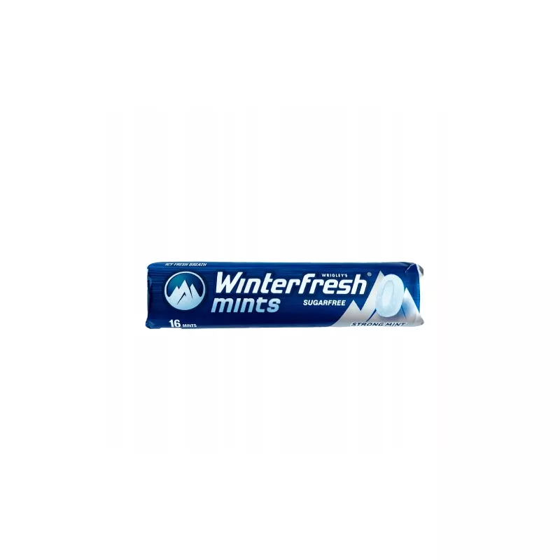 WINTERFRESH MINTS Drażetki o smaku Strong Mint BEZ CUKRU 28 g WINTERFRESH MINTS Drażetki o smaku Strong Mint BEZ CUKRU 28 g