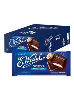 E.WEDEL CZEKOLADA GORZKA Z NADZIENIEM KOKOSOWYM 100g