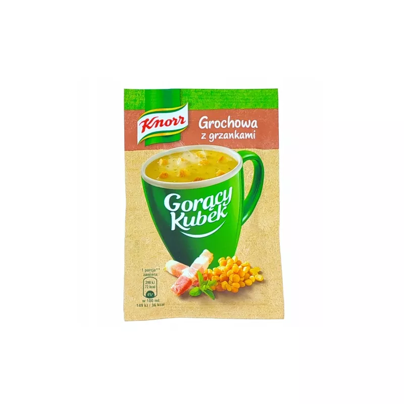 KNORR GORĄCY KUBEK GROCHOWA Z GRZANKAMI 21g
