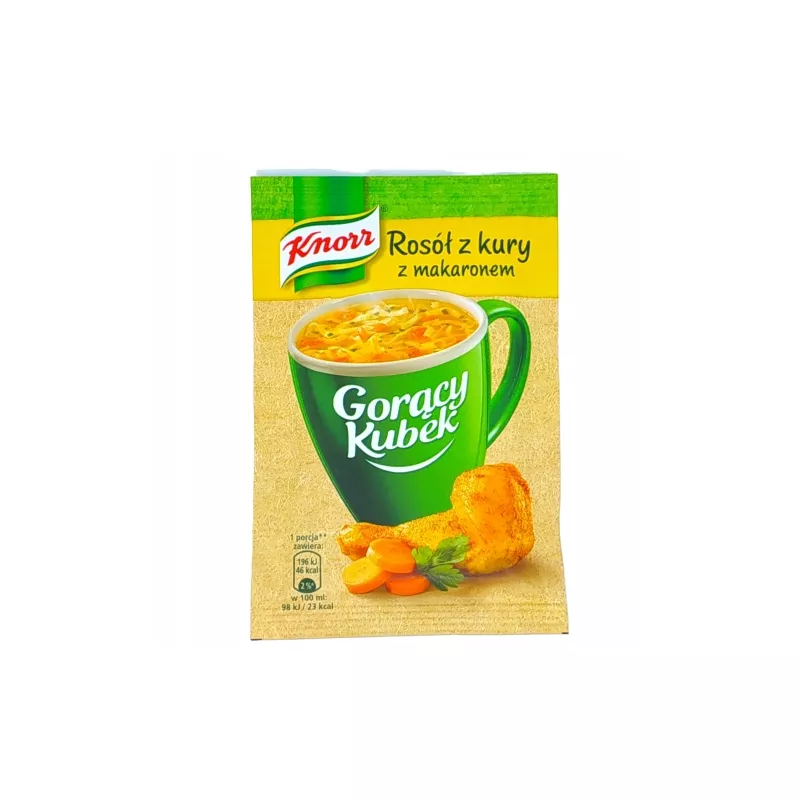 KNORR GORĄCY KUBEK ROSÓŁ Z KURY 12g