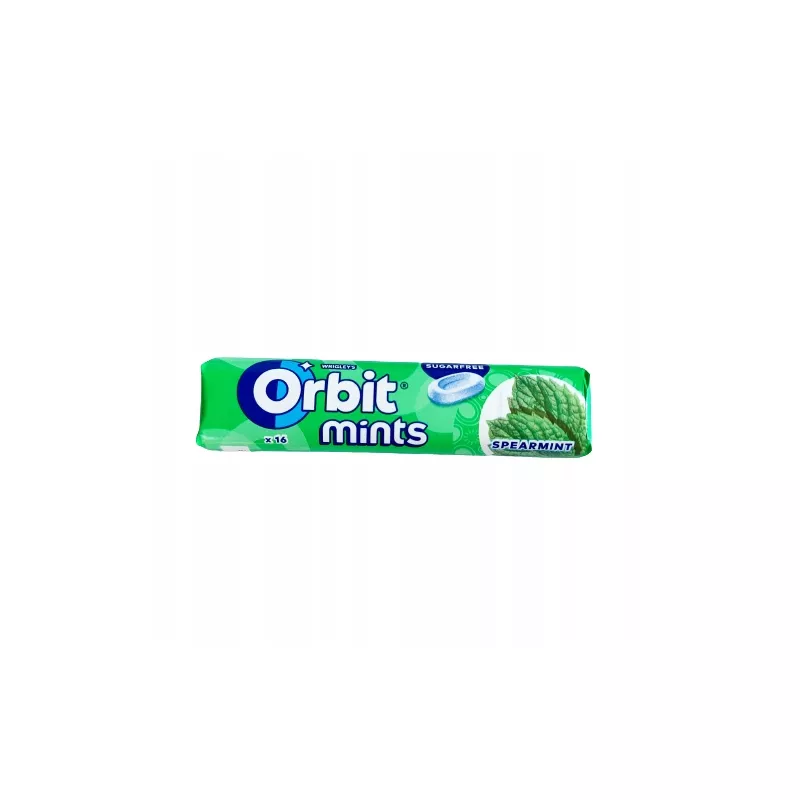 ORBIT DROPSY MINTS SPEARMINT BEZ CUKRU 28g