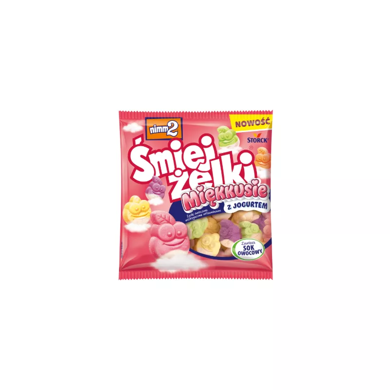 NIMM2 ŚMIEJŻELKI MIĘKKUSIE OWOCOWE Z JOGURTEM 90g