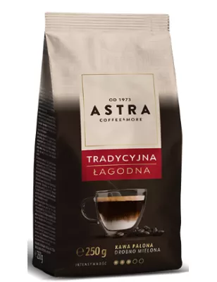 ASTRA KAWA MIELONA TRADYCYJNA ŁAGODNA DROBNO MIELONA 250g