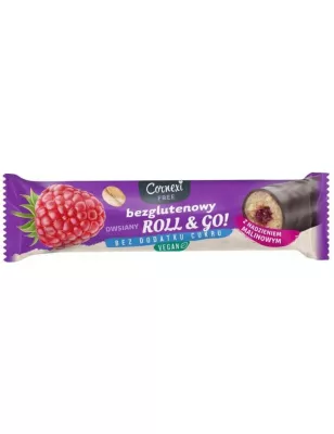 CORNEXI OWSIANY Z NADZIENIEM MALINOWYM BEZ CUKRU BEZ GLUTENU VEGAN 30g