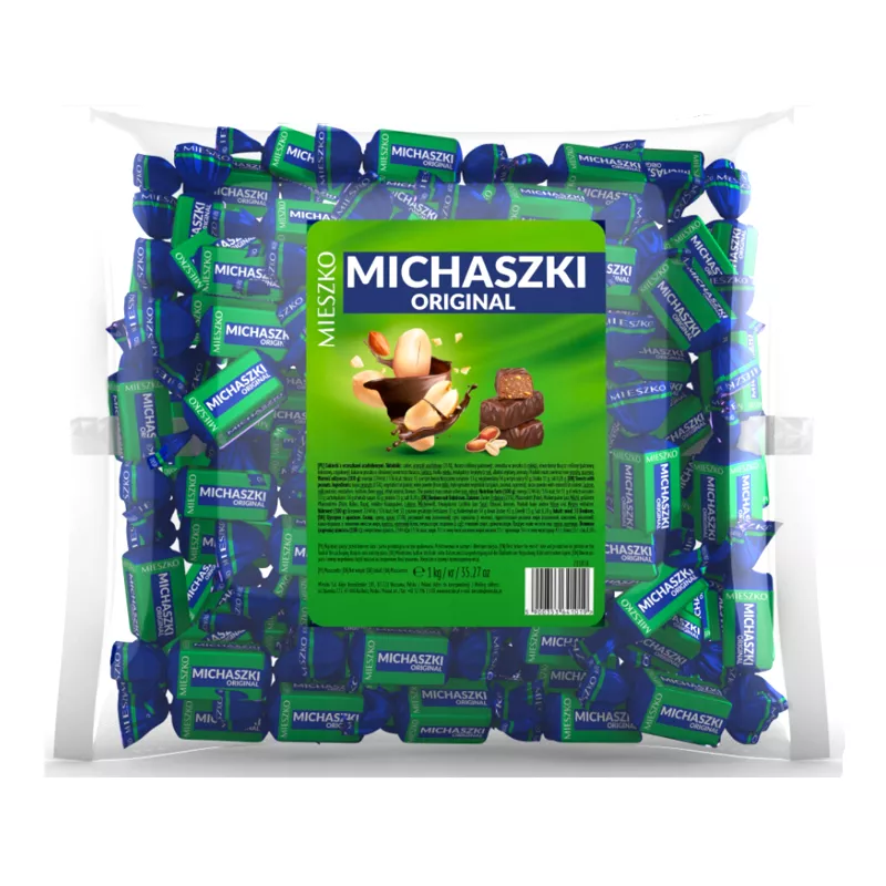 MIESZKO MICHASZKI ORIGINAL CUKIERKI Z ORZESZKAMI ARACHIDOWYMI 1kg MIESZKO MICHASZKI ORIGINAL CUKIERKI Z ORZESZKAMI ARACHIDOWYMI 1kg