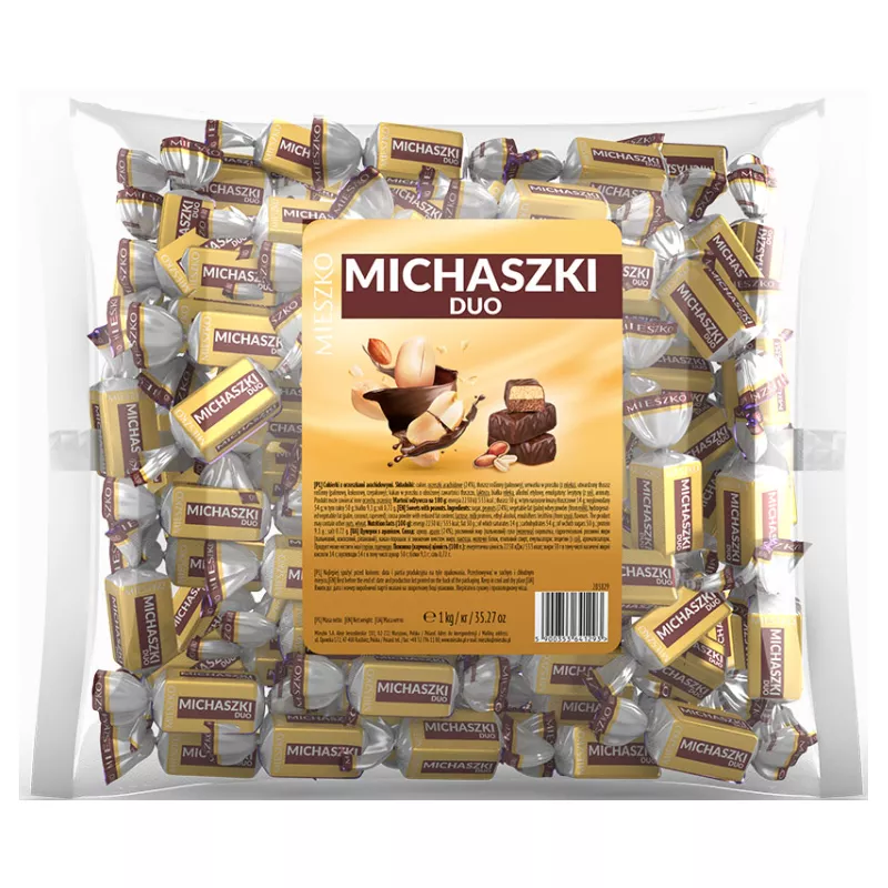 MICHASZKI DUO MIESZKO CUKIERKI ORZECHOWE W CZEKOLADZIE 1KG