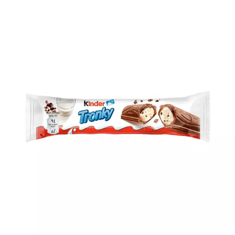 KINDER TRONKY BATON Z NADZIENIEM KAKAOWO MLECZNYM 18g KINDER TRONKY BATON Z NADZIENIEM KAKAOWO MLECZNYM 18g