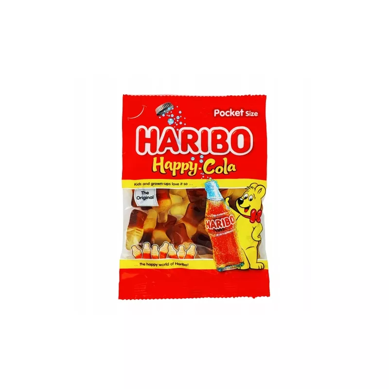 HARIBO HAPPY COLA ŻELKI 85g HARIBO HAPPY COLA ŻELKI 85g