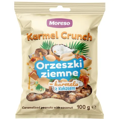 MORESO ORZESZKI ZIEMNE W KARMELU Z KOKOSEM 100g