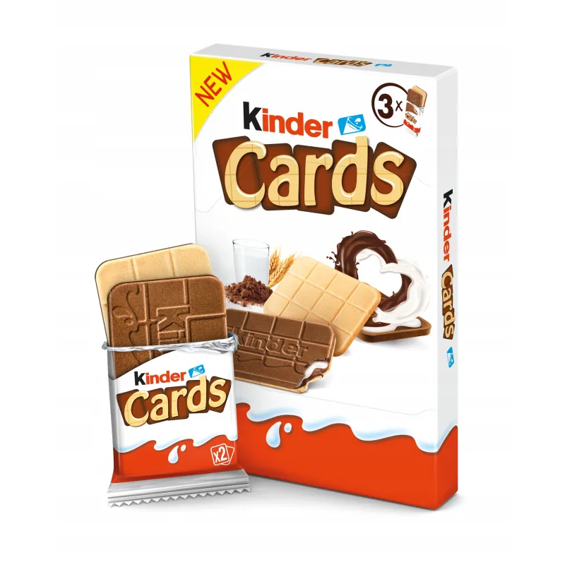KINDER CARDS WAFELEK KAKAOWO - MLECZNY 76,8 g