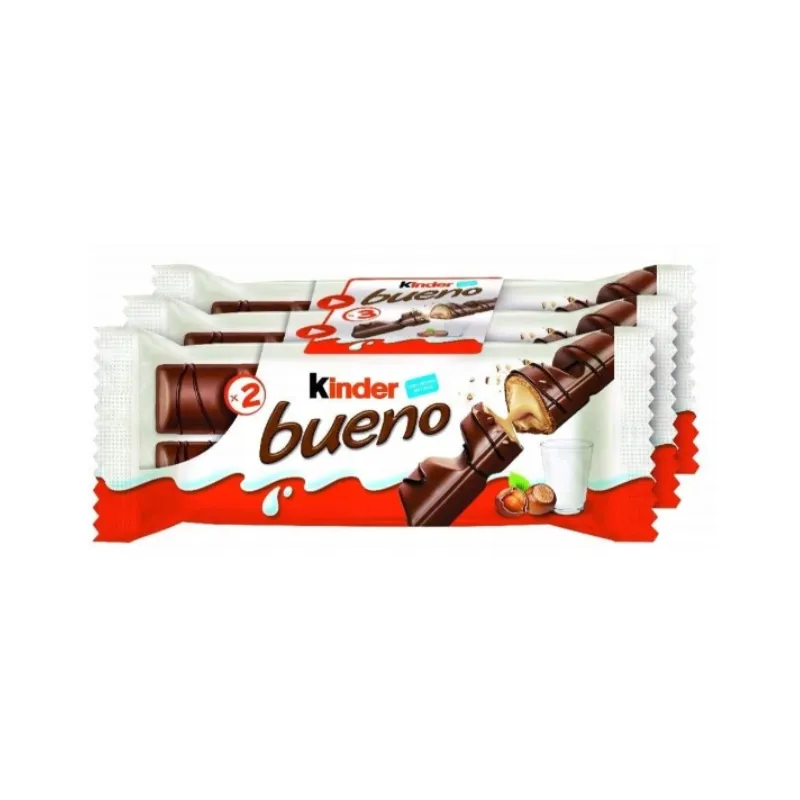 KINDER BUENO BATON Z KREMOWYM ORZECHOWYM NADZIENIEM 43g x 3 szt (3-PAK) KINDER BUENO BATON Z KREMOWYM ORZECHOWYM NADZIENIEM 43g x 3 szt (3-PAK)