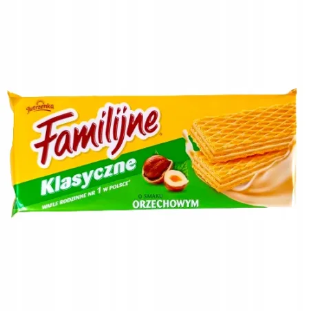 JUTRZENKA FAMILIJNE KLASYCZNE WAFLE ORZECHOWE 180g